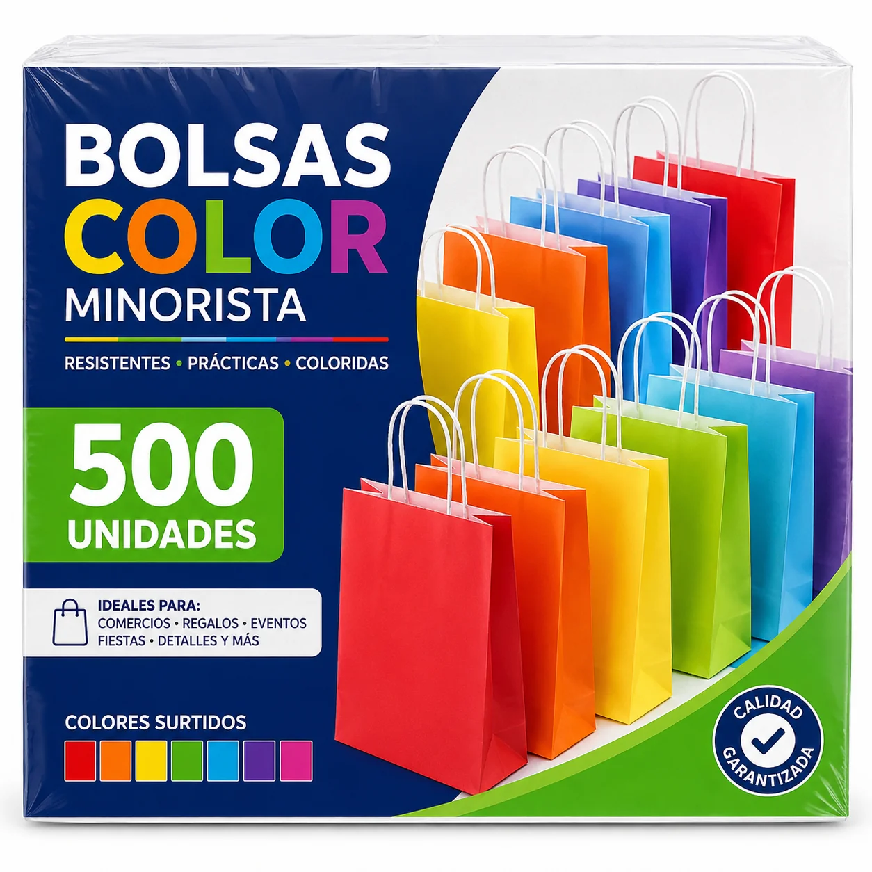 BOLSA COLOR 40X50X10 MINORISTA 500U