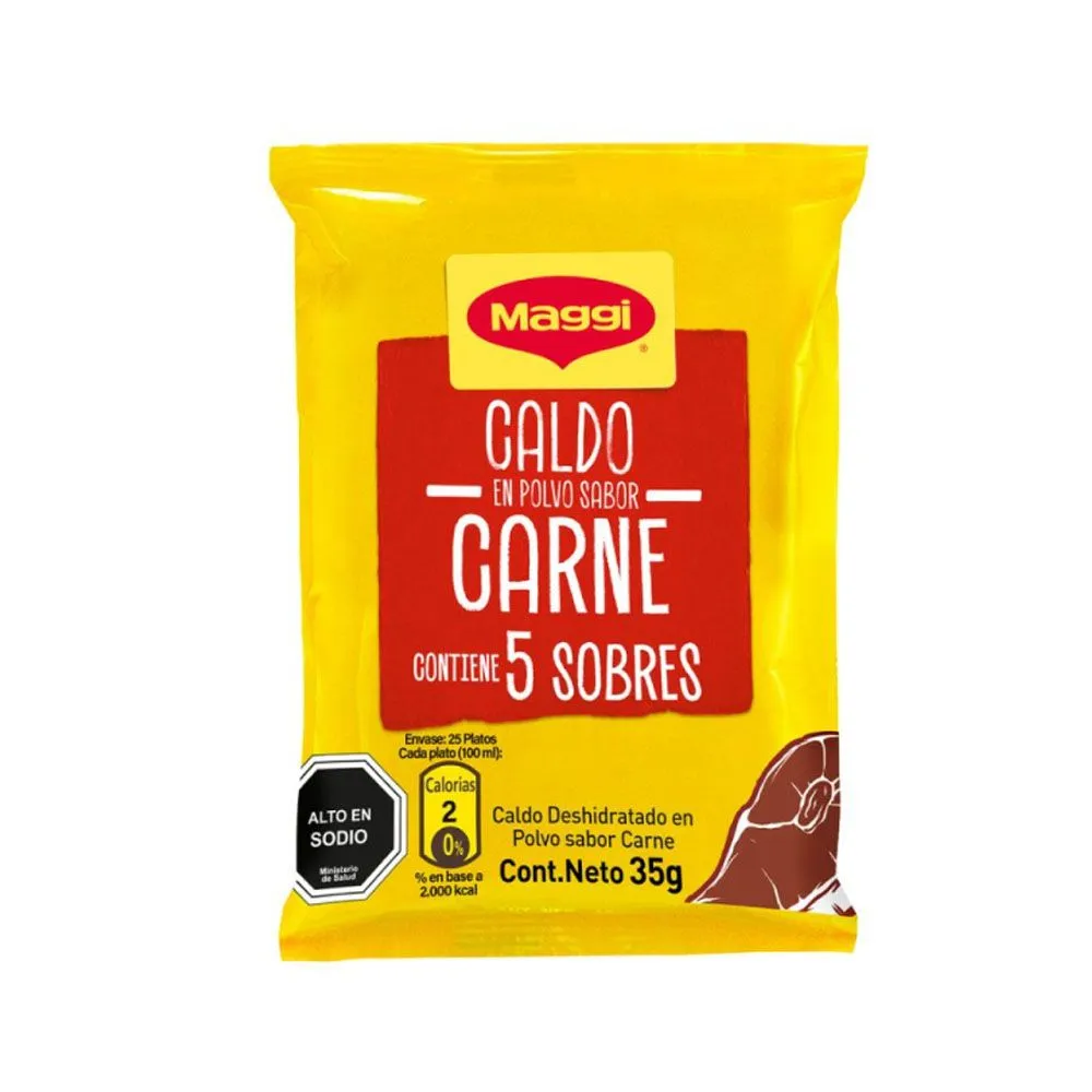 CALDO EN POLVO MAGGI CARNE 2(15X35G)CL